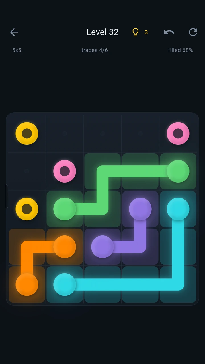 Continuity puzzle mid-solve on an Android phone